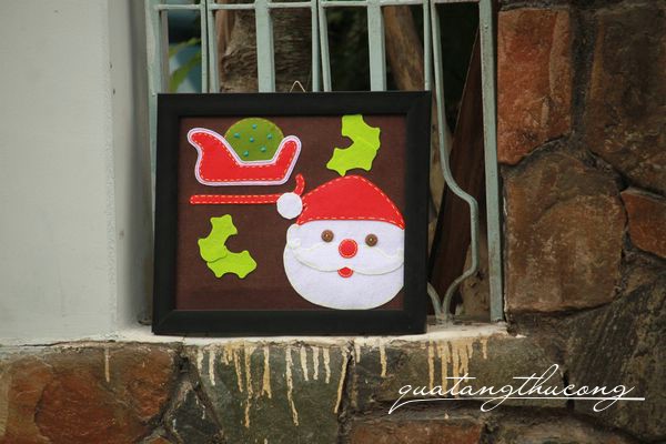 Khung hình handmade ông noel