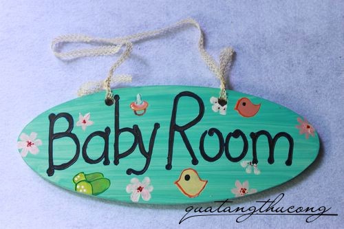 Bảng gỗ Baby room