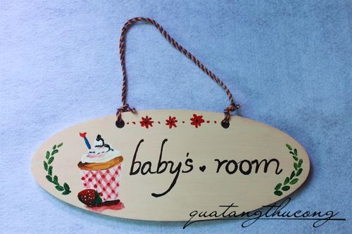 Bảng gỗ Baby's room