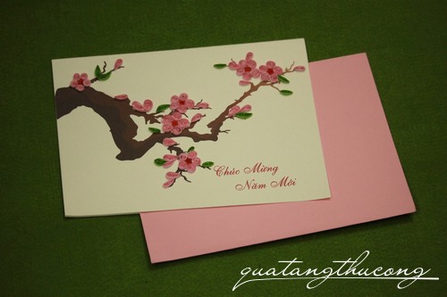 Thiệp quilling Happy new year 2