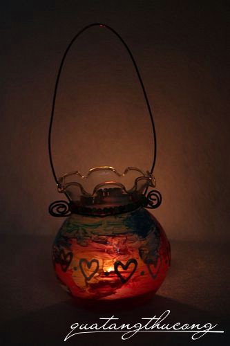 Lồng đèn thủy tinh cổ bèo
