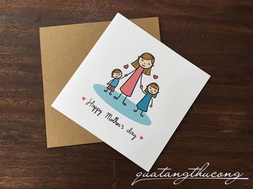 Thiệp in Happy Mother's day 1