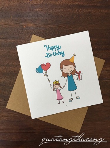 Thiệp in Happy birthday 5