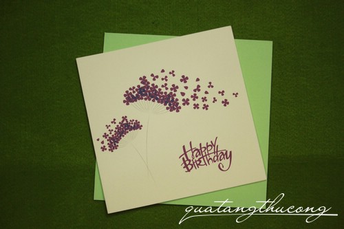 Thiệp in Happy birthday 6