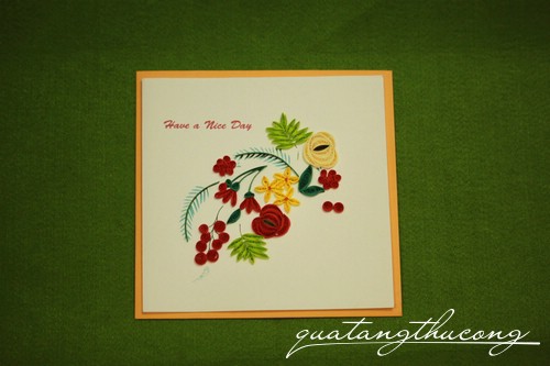 Thiệp quilling Have a nice day