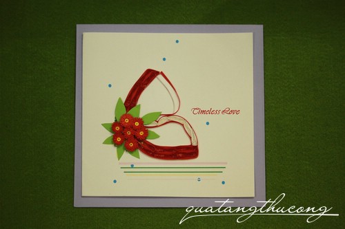 Thiệp quilling Timeless love