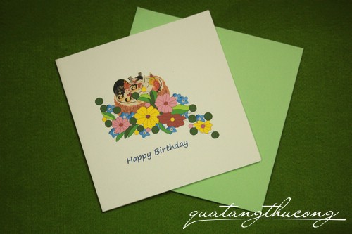 Thiệp in Happy birthday 7