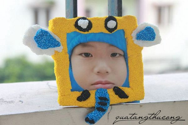 Khung hình đất sét hình voi
