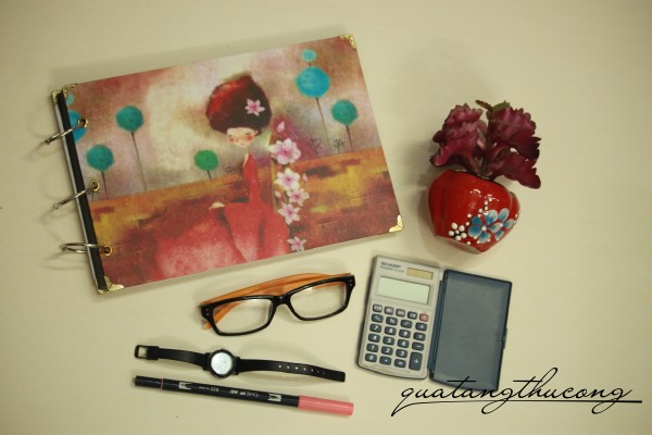 AS-02-2 Album scrapbook cô bé hoa