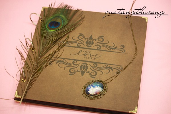 Album scrapbook vintage bìa our love story