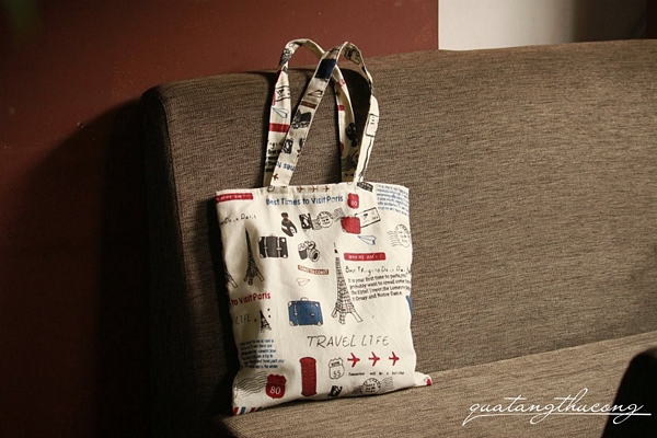 Túi tote họa tiết travel life