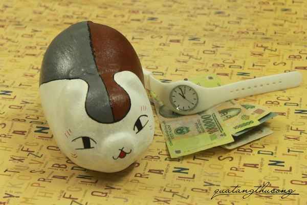 Heo tiết kiệm mèo thần tài