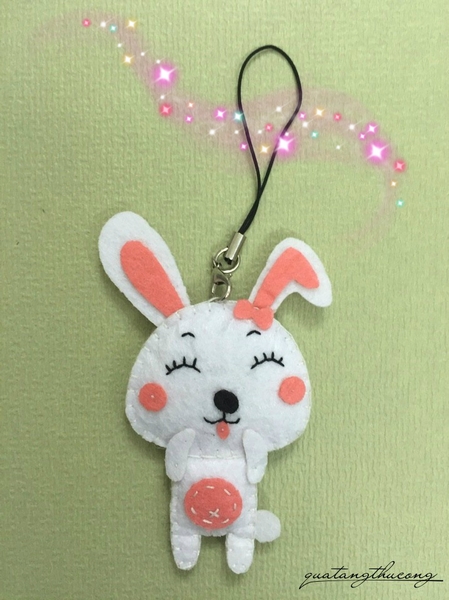 Móc khóa con thỏ dễ thương