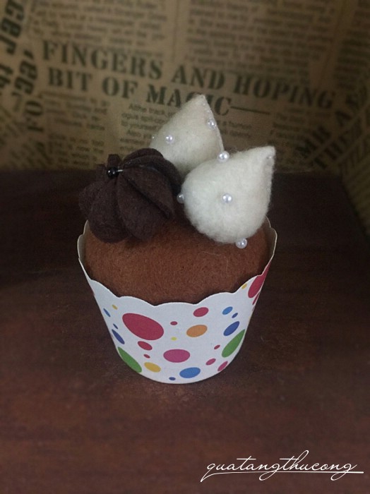 Bánh cupcake vải nỉ mẫu 7
