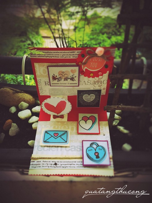 Thiệp pop up Happy women's day mẫu 2