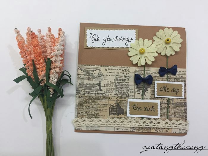 Thiệp mẹ đẹp con xinh mẫu 2