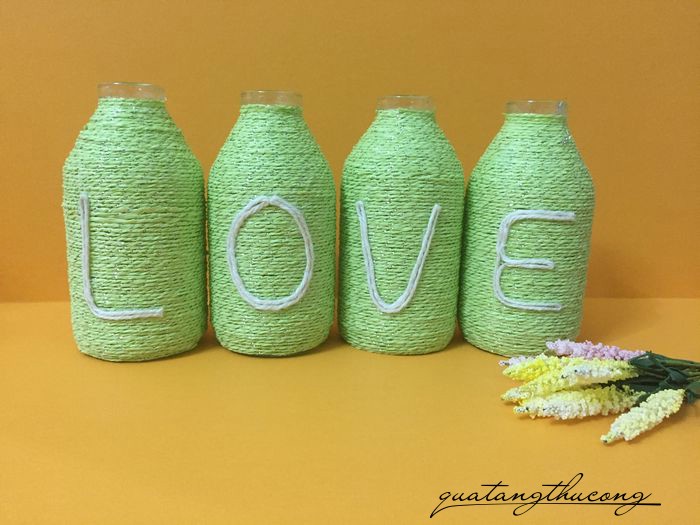 Bộ lọ trang trí chữ LOVE mẫu 6