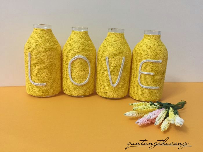 Bộ lọ trang trí chữ LOVE mẫu 7