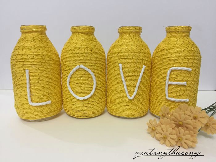 Bộ lọ trang trí chữ LOVE mẫu 8
