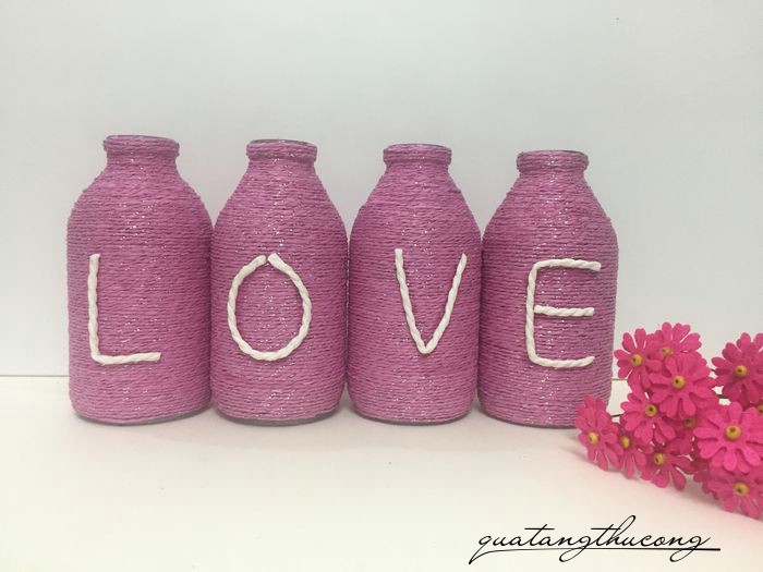 Bộ lọ trang trí chữ LOVE mẫu 9