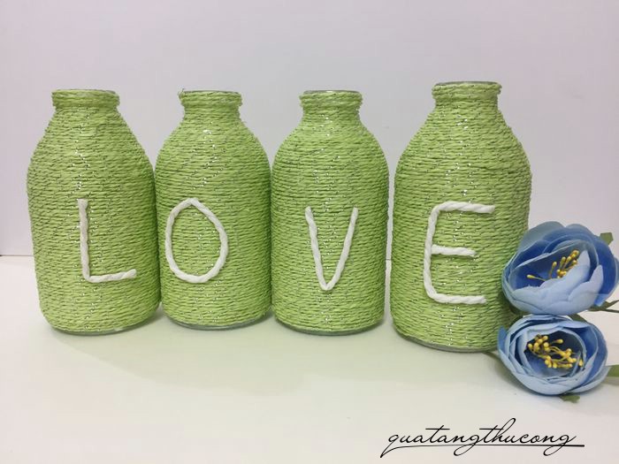 Bộ lọ trang trí chữ LOVE mẫu 11