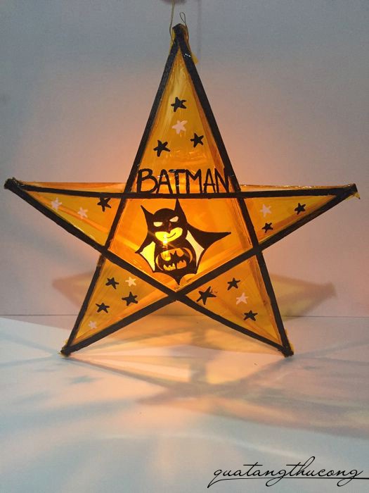 Lồng đèn ngôi sao họa tiết Batman
