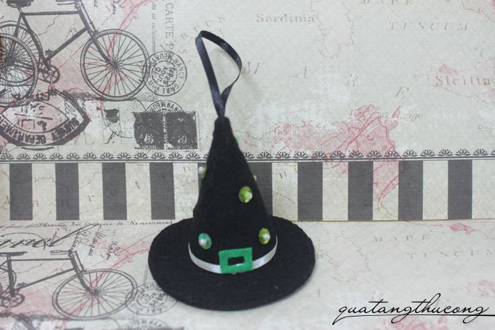 Phụ kiện Halloween nón phù thủy đen