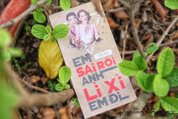 Bao lì xi handmade mẫu Em sai rồi anh lì xì em đi