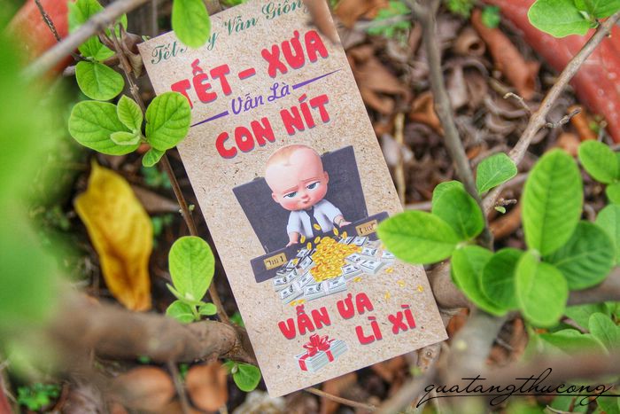 Bao lì xi handmade mẫu Nhóc trùm