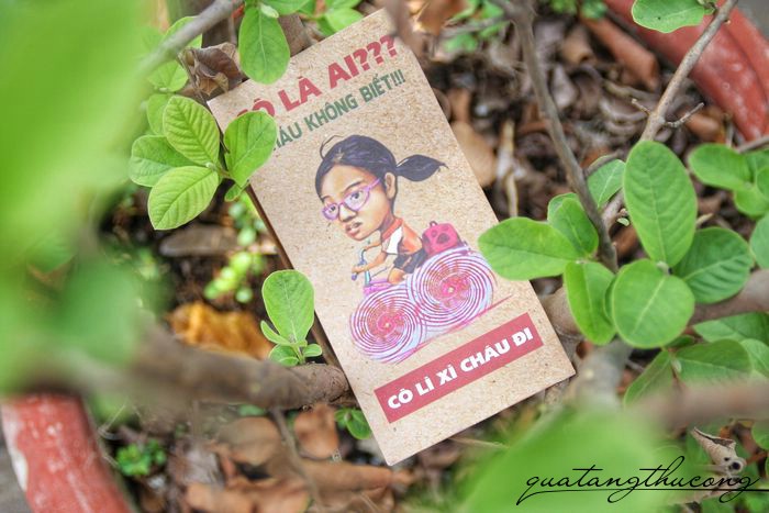 Bao lì xì handmade mẫu cô là ai cháu không biết cô lì xì cháu đi