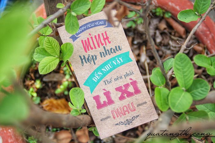 Bao lì xì handmade mẫu mình hợp nhau đến như vậy thế nên phải lì xì nhau 1