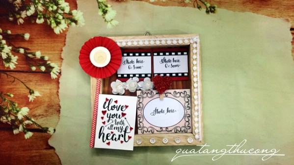 Khung hình Handmade 20x20cm mẫu 4