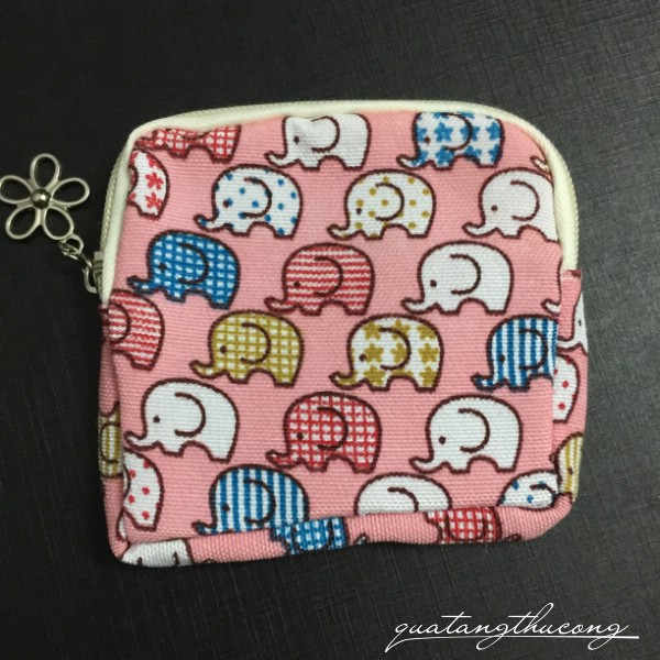 Ví handmade vải vintage 12x12cm mẫu 8