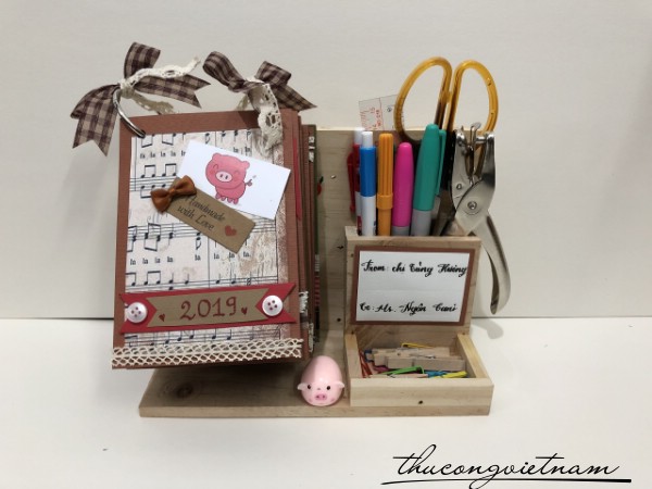 Bộ lịch handmade Kỷ Hợi mẫu 4