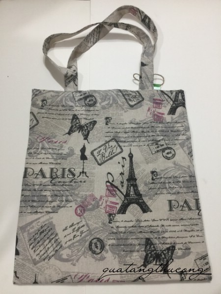  Túi tote vải vintage 35x40cm mẫu 24
