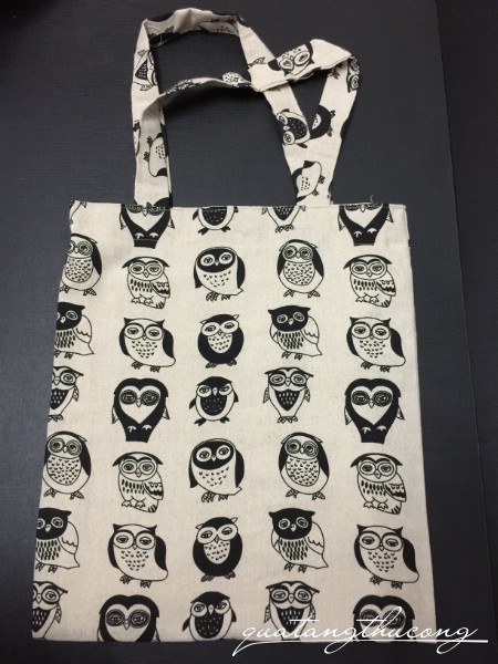  Túi tote vải vintage 35x40cm mẫu 35