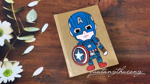 Sổ vẽ tay Captain chibi