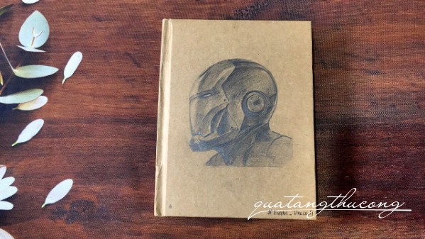 Sổ vẽ tay Ironman màu chì