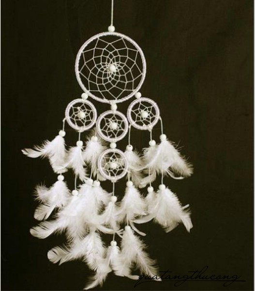 Dreamcatcher 5 vòng trắng 