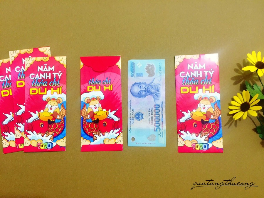 Bao lì xì mẫu "Năm Canh Tý thỏa chí du hí"