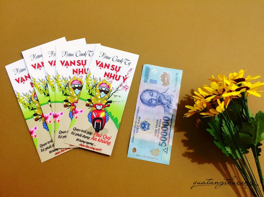 Bao lì xì mẫu Năm Canh Tý vạn sự như ý