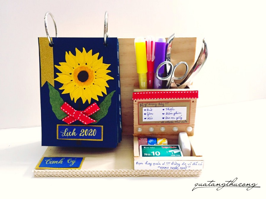 Bộ lịch Handmade 2020 mẫu 6