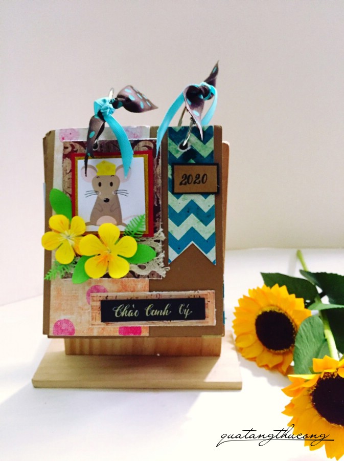 Bộ lịch Handmade 2020 mẫu 3