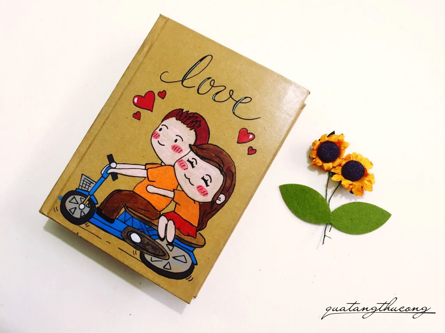 Sổ vẽ tay Couple mẫu 2