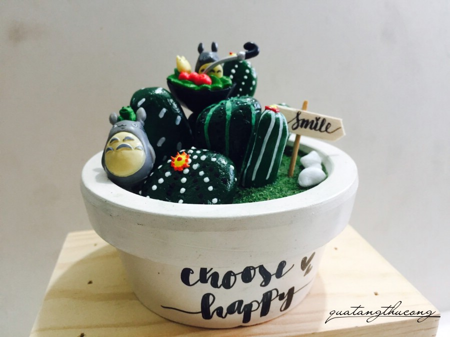 Chậu tiểu cảnh xương rồng mẫu 4