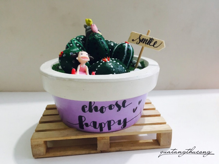 Chậu tiểu cảnh xương rồng mẫu 2