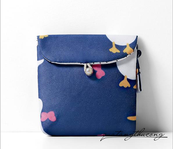 Ví vuông vintage 12.5x12.5cm - Vịt
