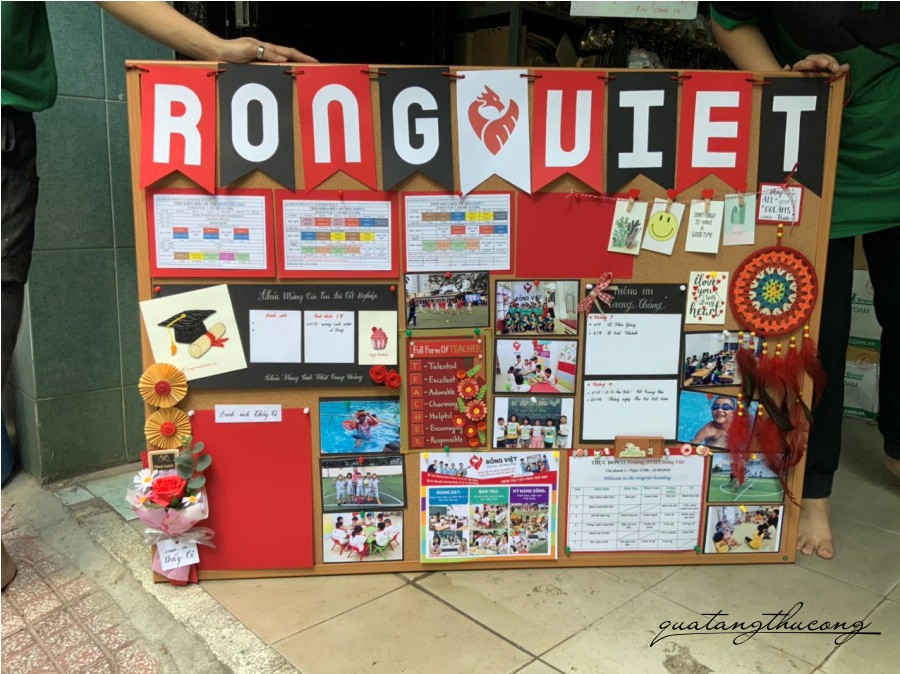 Khung Corkboard trang trí - 1m2 x 90cm