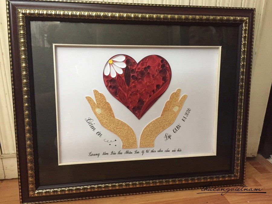 Khung tranh quilling Size lớn
