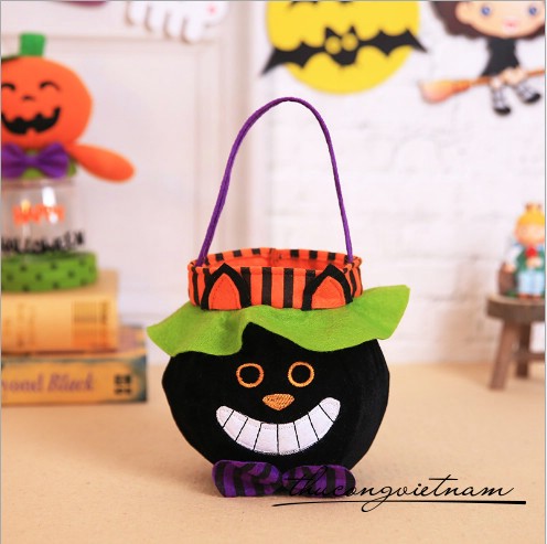 Túi đựng kẹo 15x15cm - Mèo đen